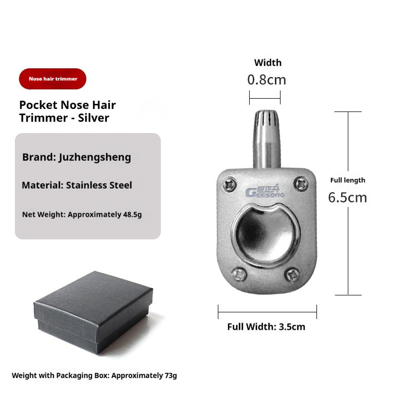 Manual Stainless Steel Nose Hair Trimmer