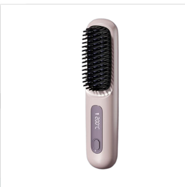 Cordless 2-in-1 Hair Straightener Brush