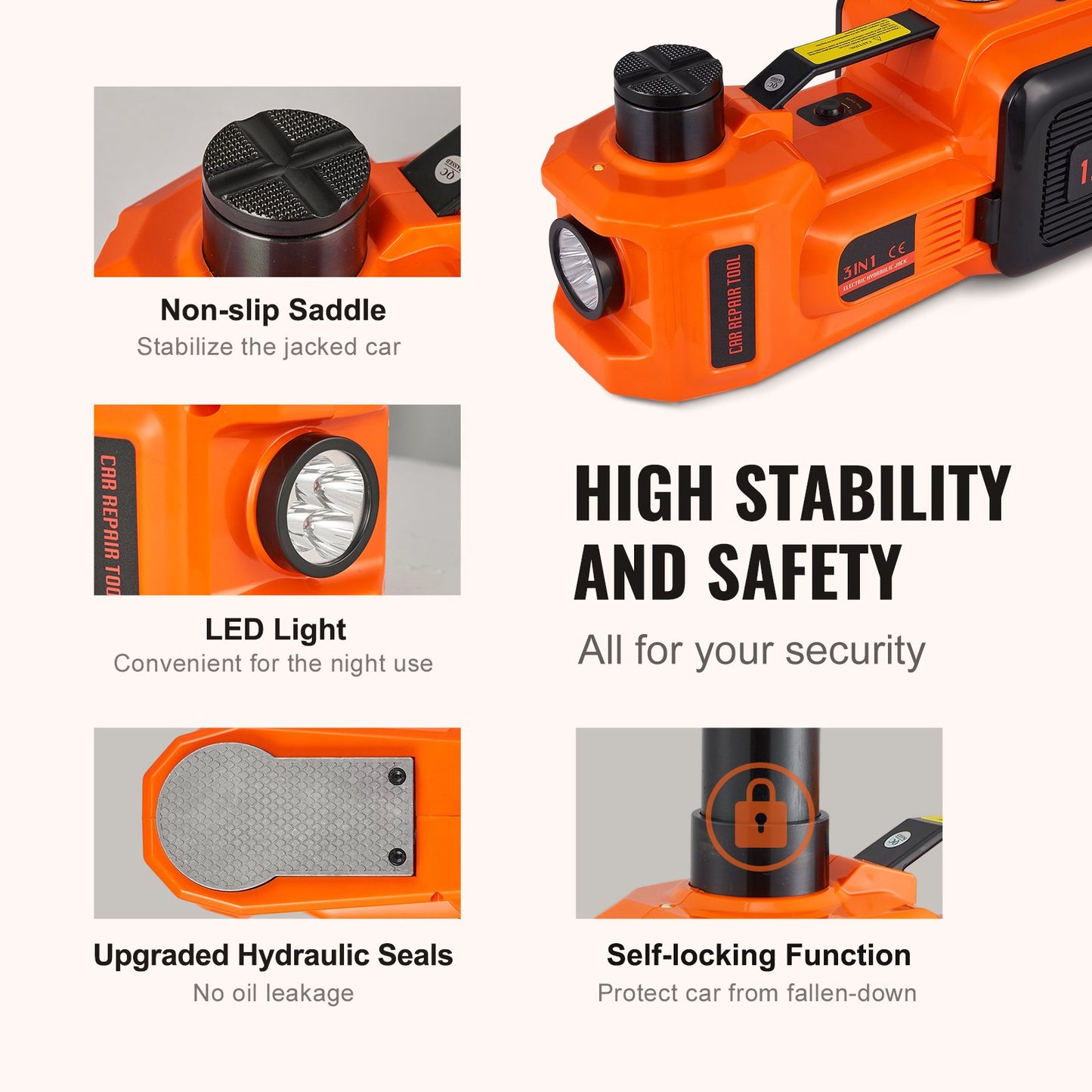 5-Ton Electric Hydraulic Car Jack