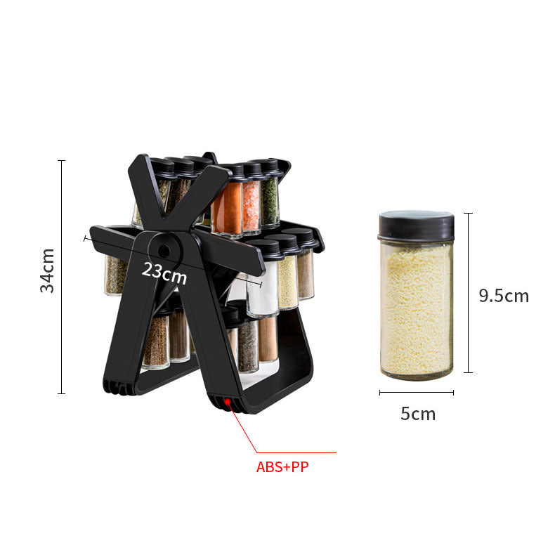 360° Rotating Kitchen Spice Rack