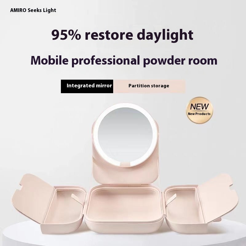 Portable LED Lighted Cosmetic Mirror