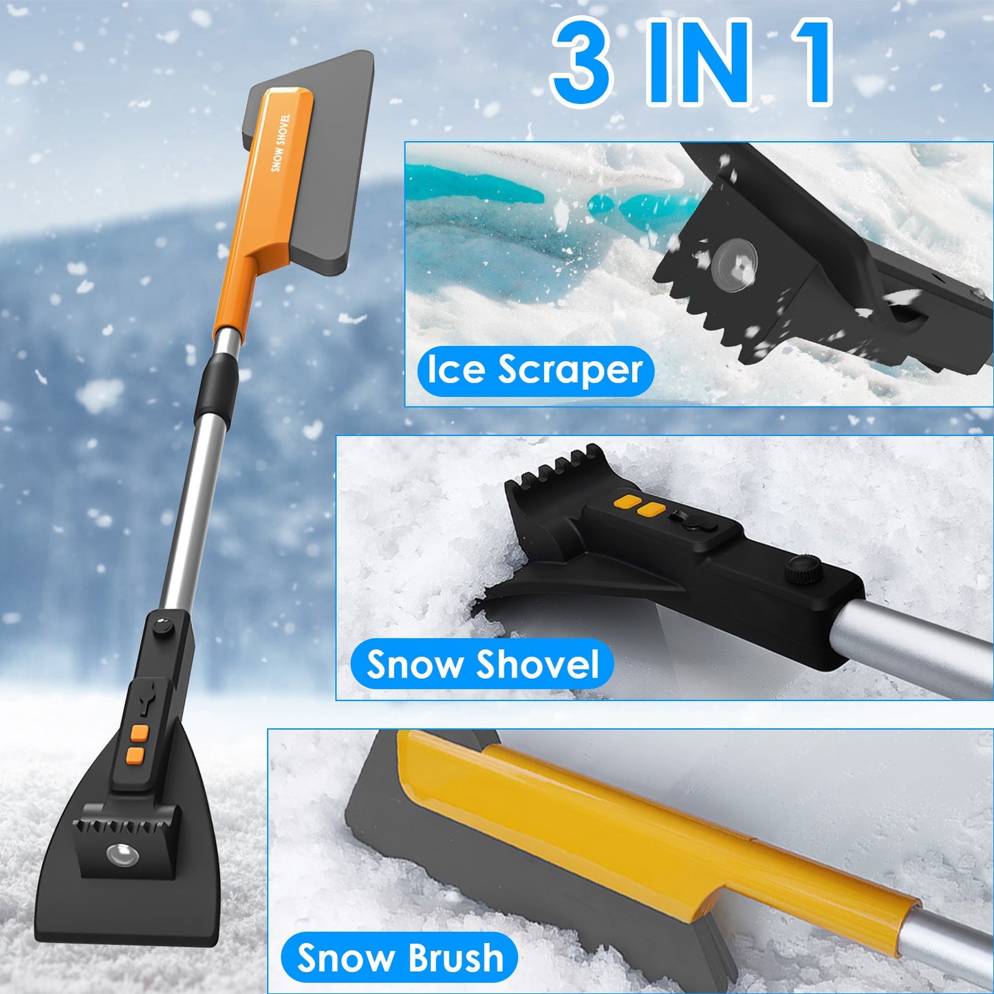Multi-Function Car Snow Removal Tool