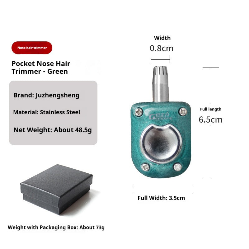 Manual Stainless Steel Nose Hair Trimmer