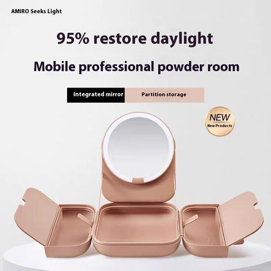 Portable LED Lighted Cosmetic Mirror
