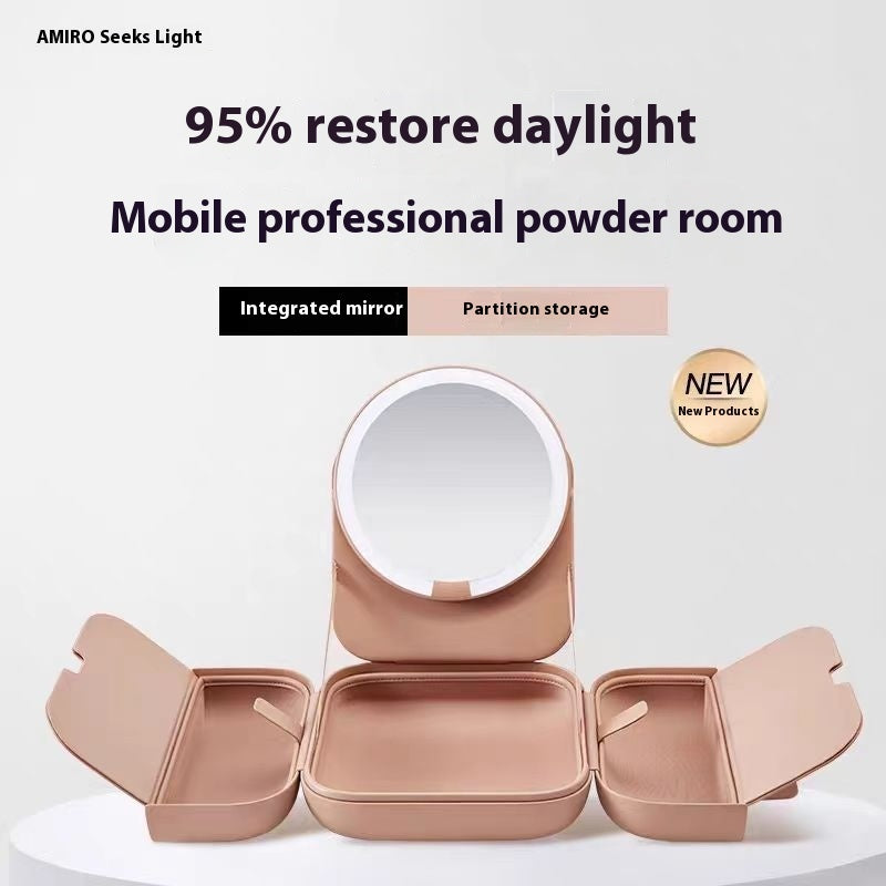 Portable LED Lighted Cosmetic Mirror