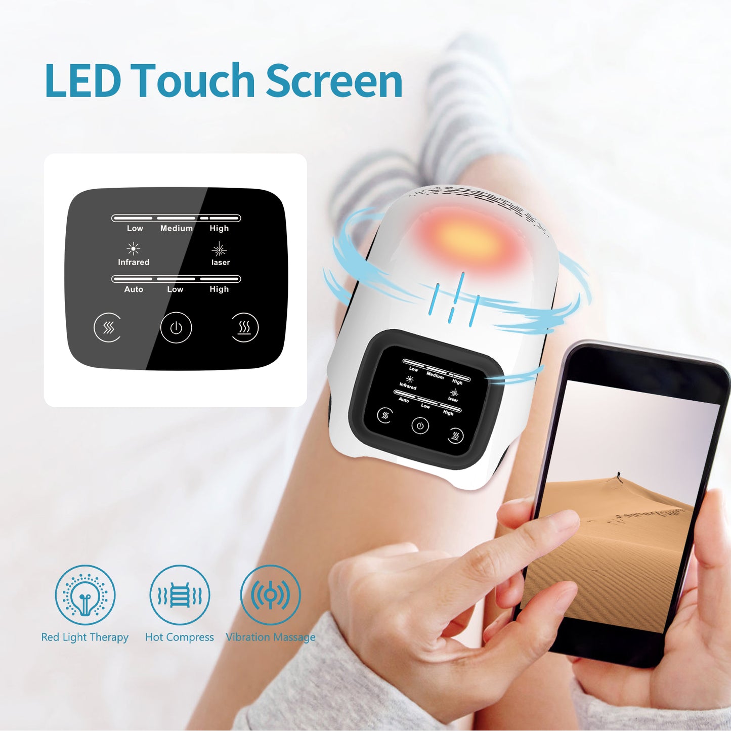 Intelligent Knee Massager with Heat
