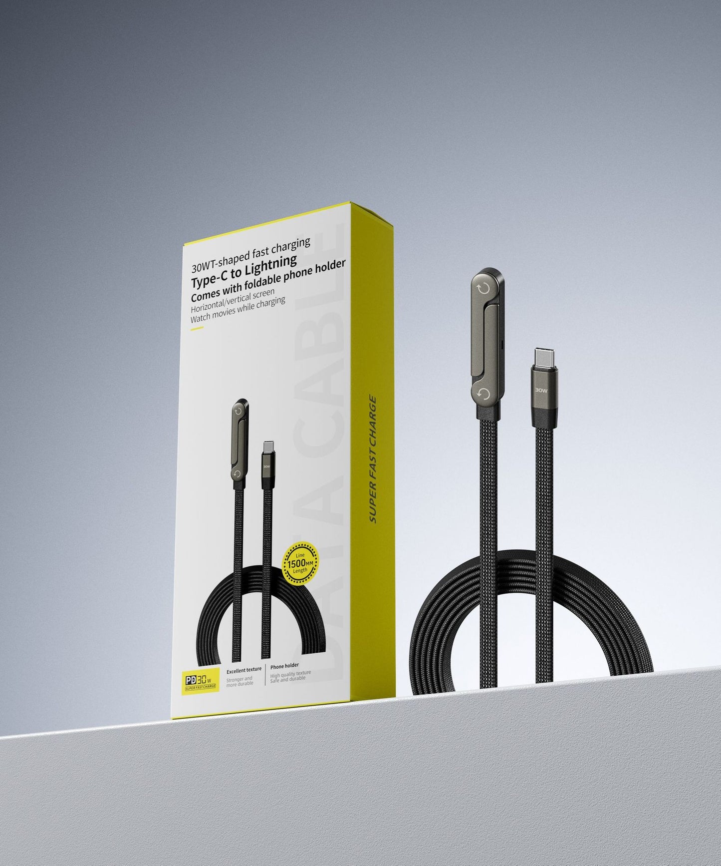 Foldable Fast Charging Data Cable