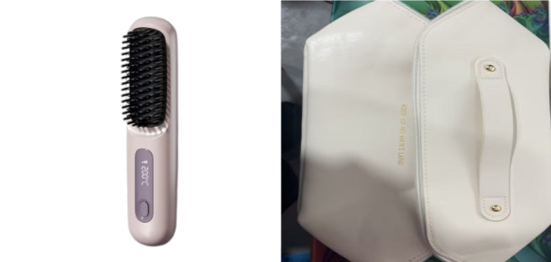 Cordless 2-in-1 Hair Straightener Brush