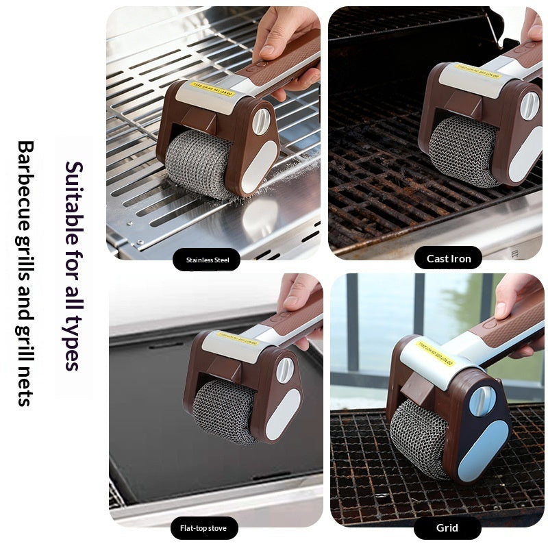 Stainless Steel Roller - Removing Burnt Food