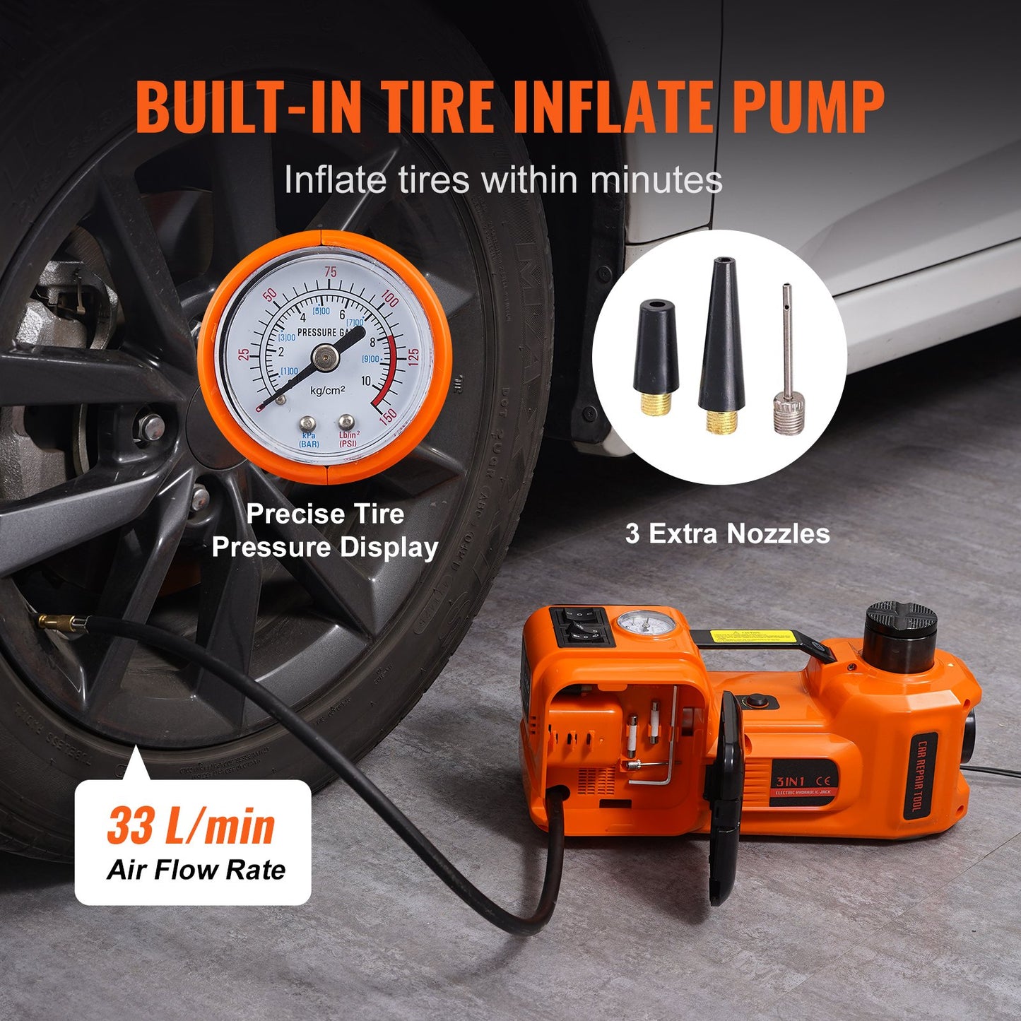 5-Ton Electric Hydraulic Car Jack