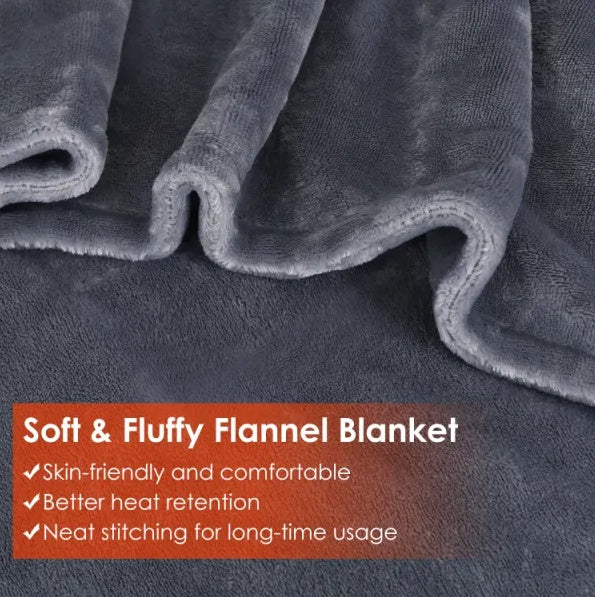 Portable USB Heated Poncho Blanket