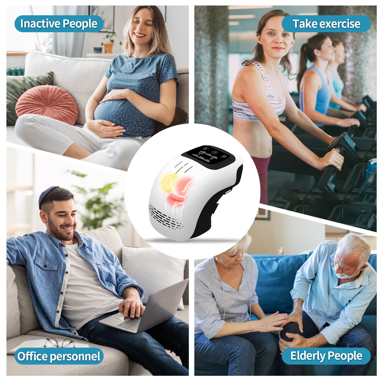 Intelligent Knee Massager with Heat