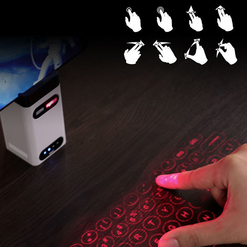 Portable Projection Keyboard & Air Mouse