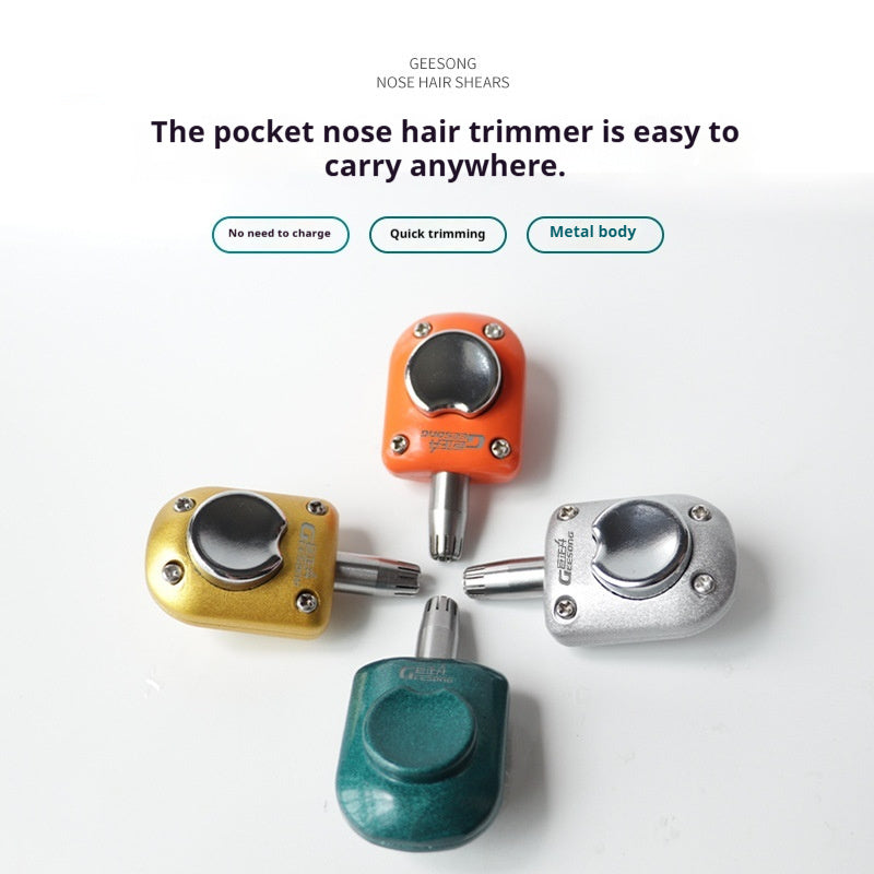 Manual Stainless Steel Nose Hair Trimmer