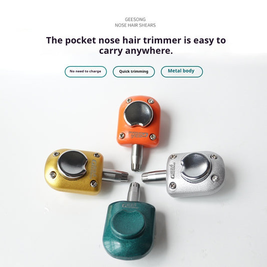 Manual Stainless Steel Nose Hair Trimmer