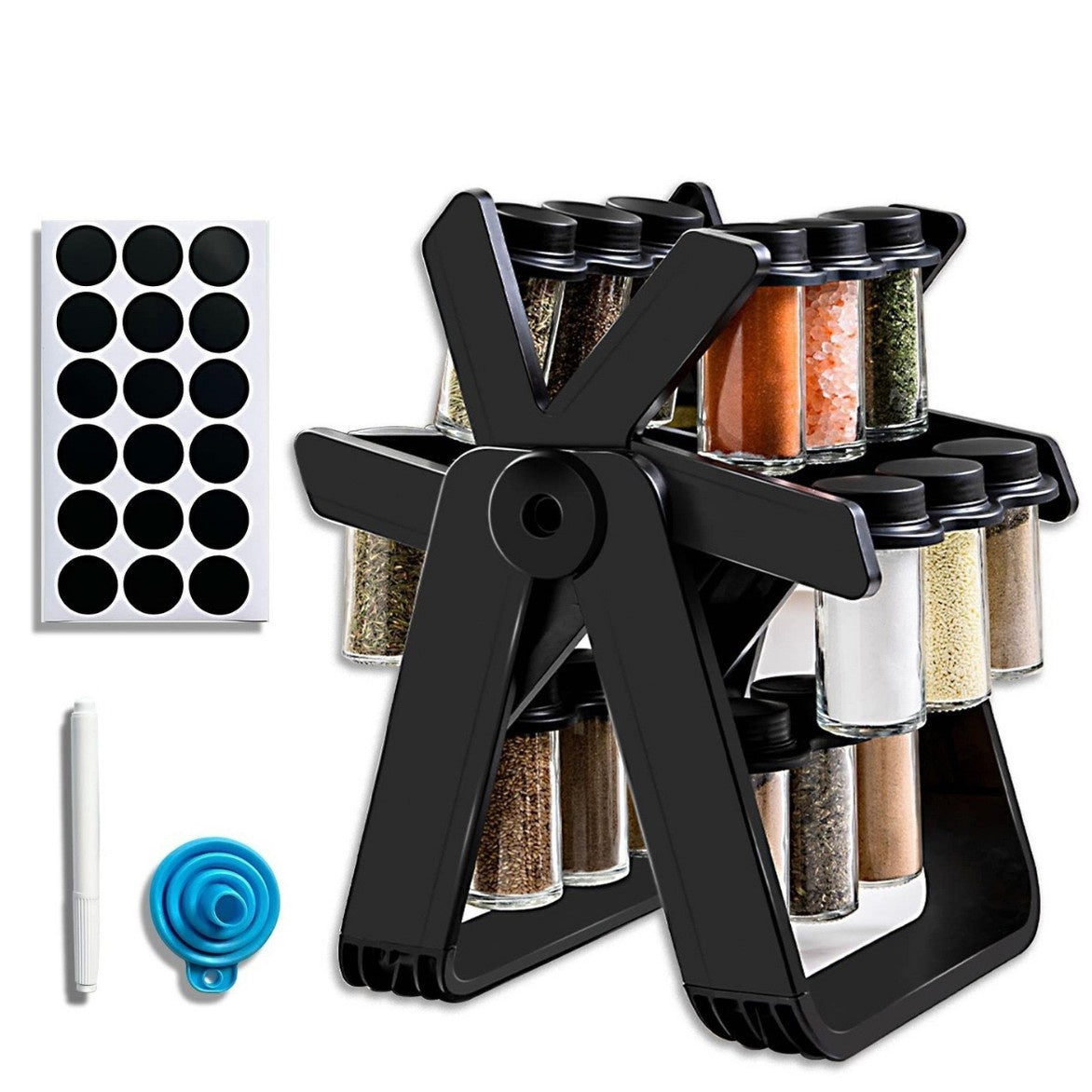360° Rotating Kitchen Spice Rack