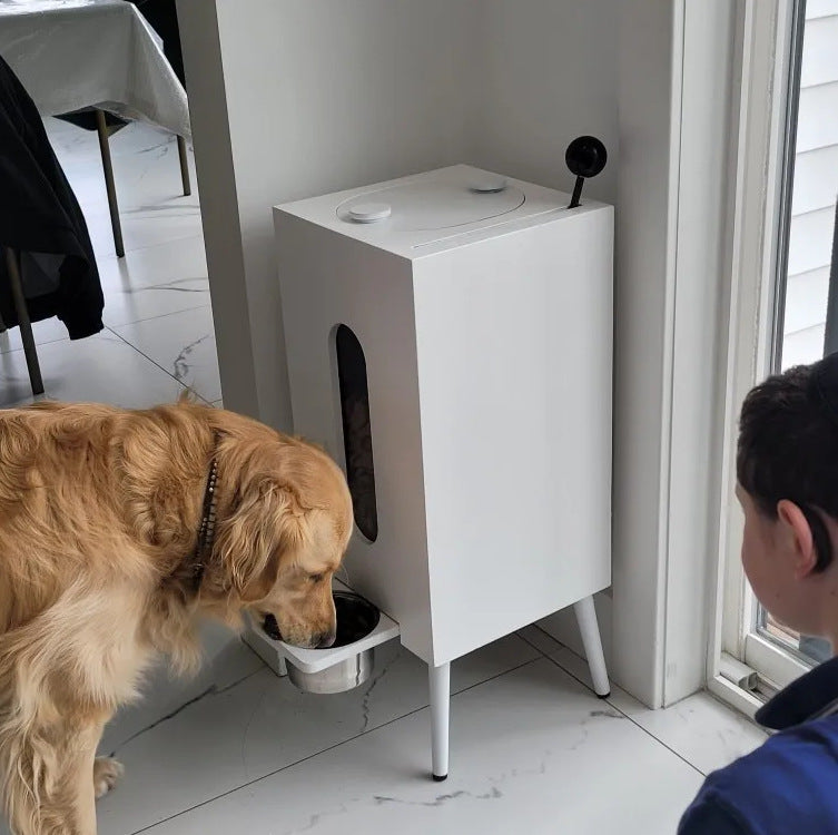 Premium Wooden Elevated Pet Feeder